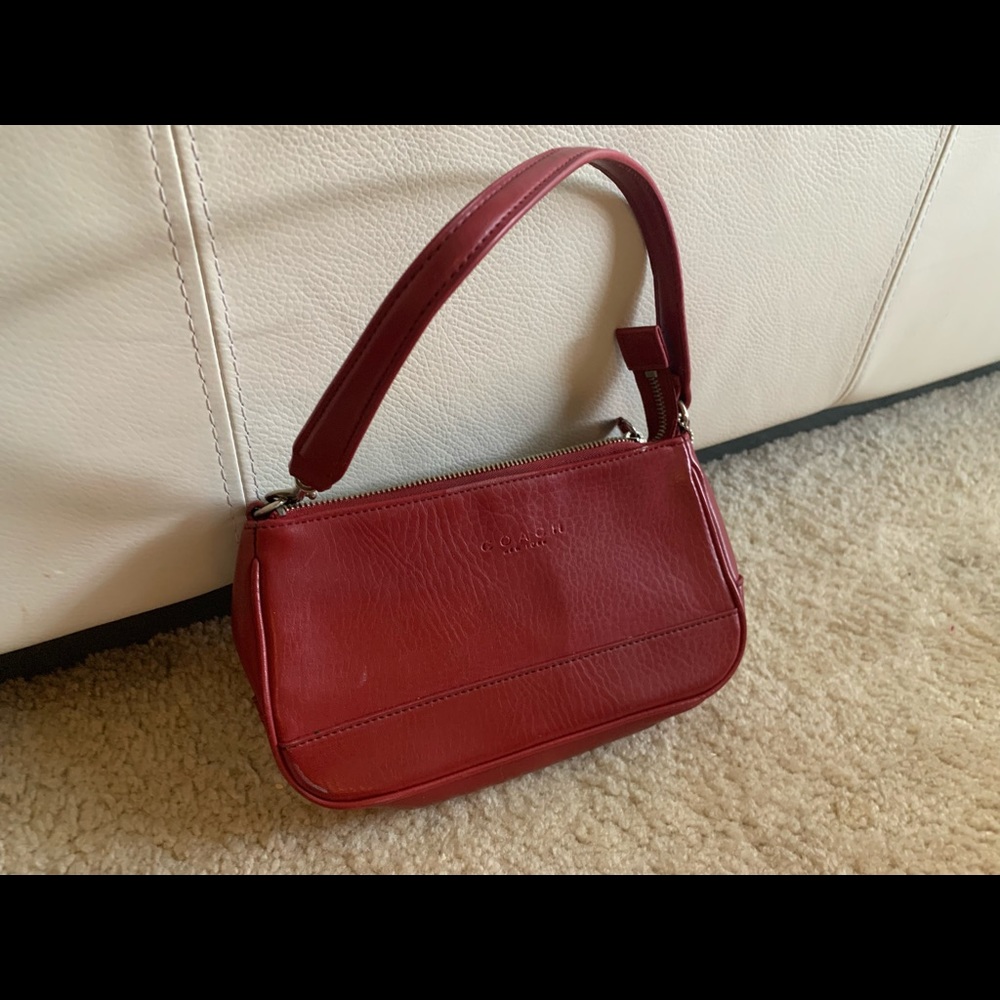Red Mini Coach bag